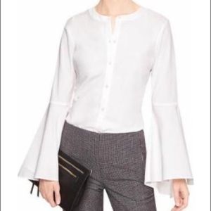 NWOT Banana Republic Bell Sleeve Tailored Shirt